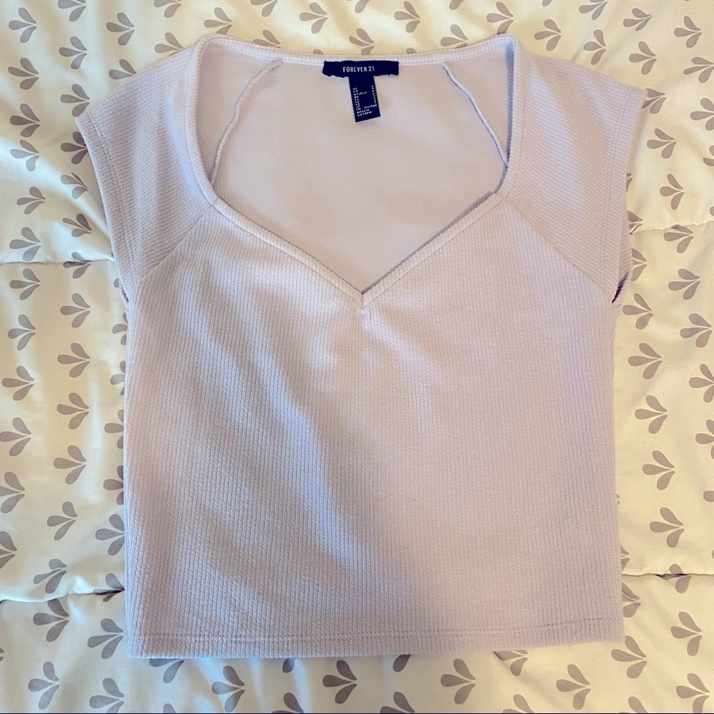 forever21 lavender top